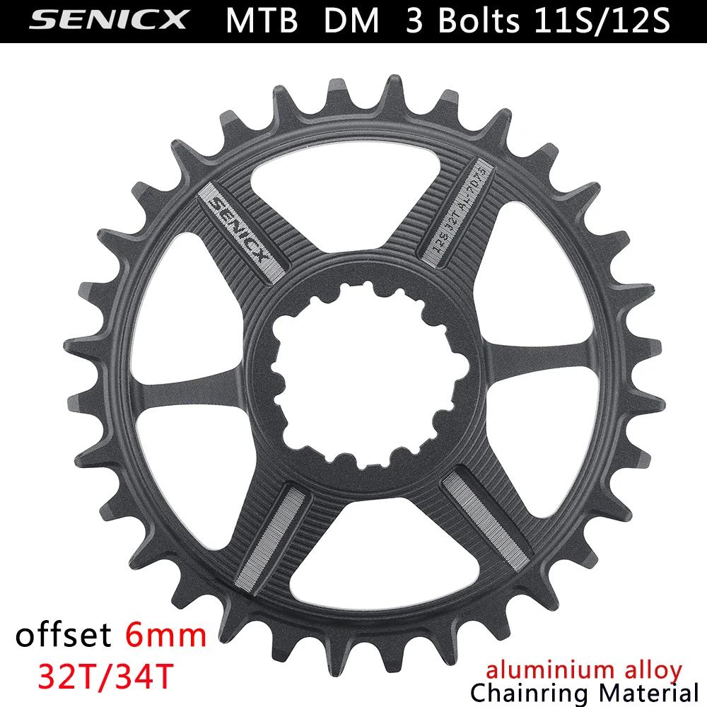 Genicx-Plateaux VTT, Manivelle à montage direct, Compatible Eagle, 10s, 11s, 12s,7075AL CNC, Décalag
