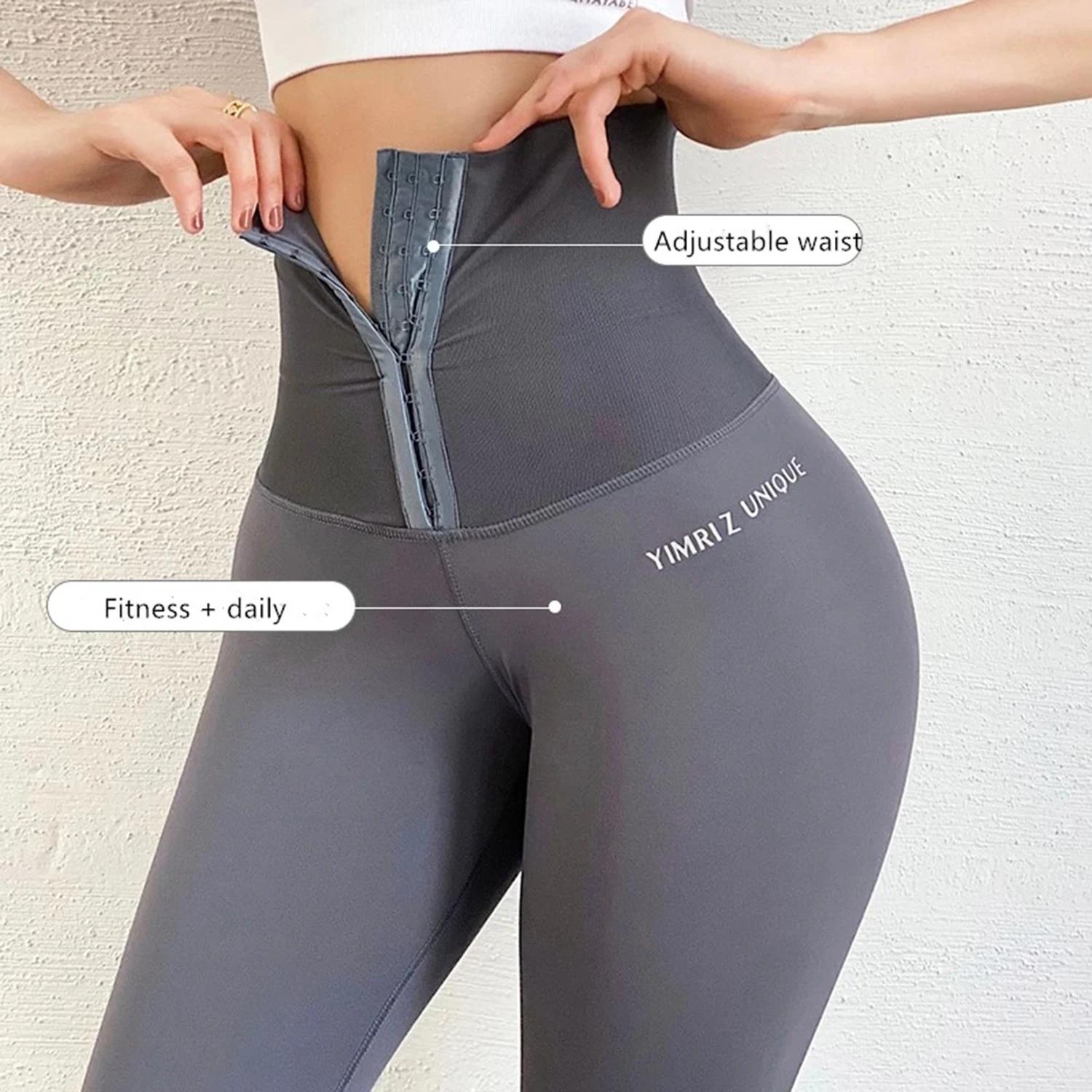 Leggings corset fitness femme contrôle ventre - Yoga gym jogging pantalon élastique sexy sportif