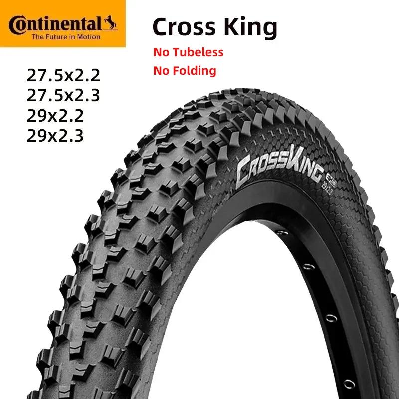 Pneu de vélo de montagne Continental Cross King 27.5 29 2.2 2.3 MTB en acier, 180TPI, système Shield