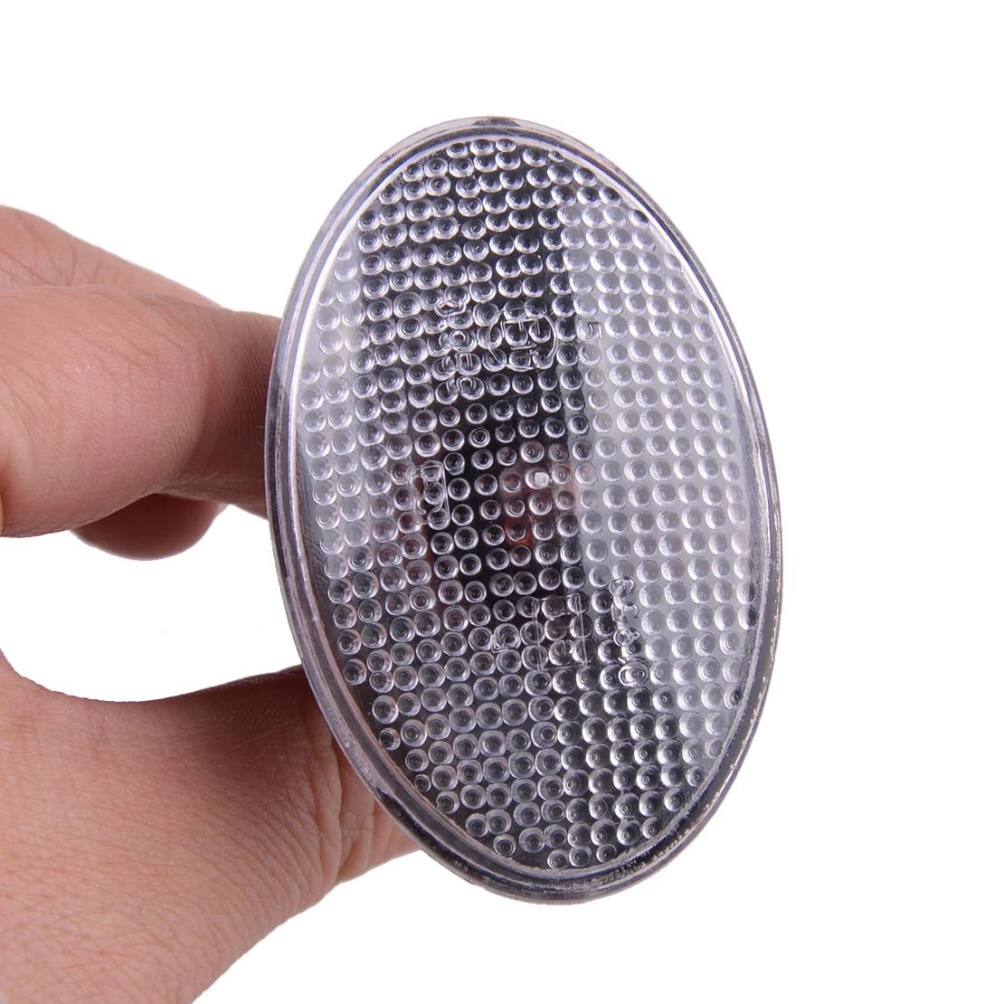Indicateur lumineux de marqueur latéral de voiture, lentille transparente avec ampoules LED, 2 broch