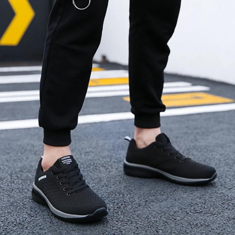 Baskets respirantes en tricot pour hommes et femmes, chaussures de sport, course à pied, marche, déc