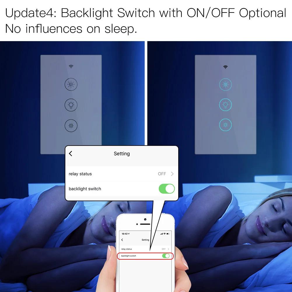 Joli variateur de lumière intelligent WiFi RF, 2 voies, 3 voies, vie intelligente, Tuya, nous contrô