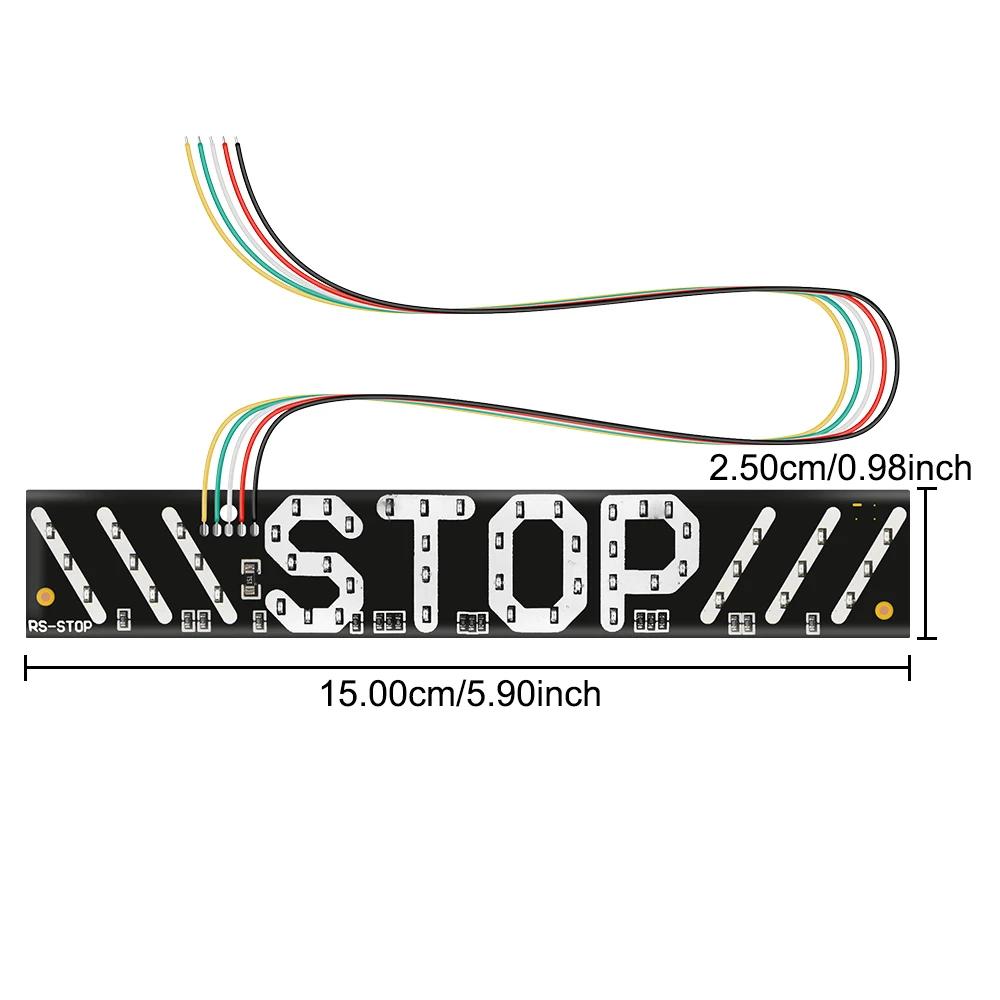 Clignotant LED universel pour moto, feu stop, clignotants, magasins de virage, feu arrière droit, pl