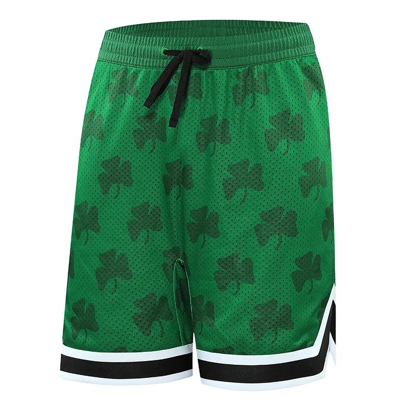 Garçons basket-ball course sport ample grande taille Shorts cravate avec imprimé de rue américaine c