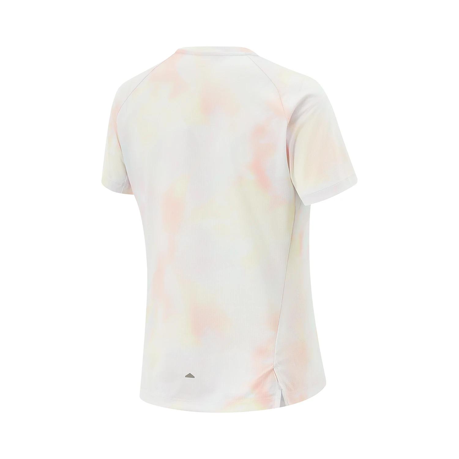 Li-Ning T-shirt de sport pour femme, coupe régulière, 100% polyester, respirant, réfléchissant, à ma