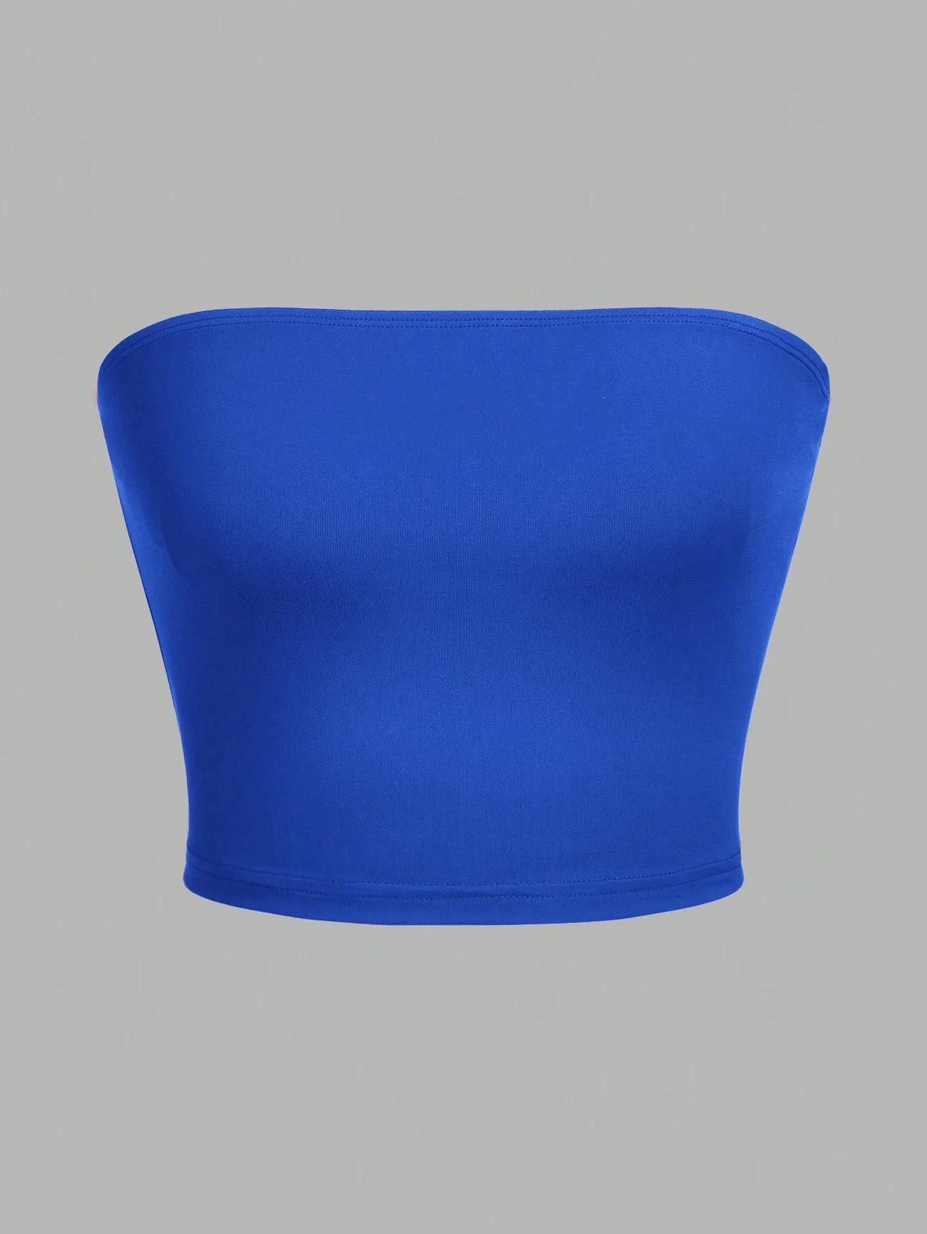 Gilet sans bretelles pour femmes, haut court sans manches, bouche plate, nombril enveloppé sur la po