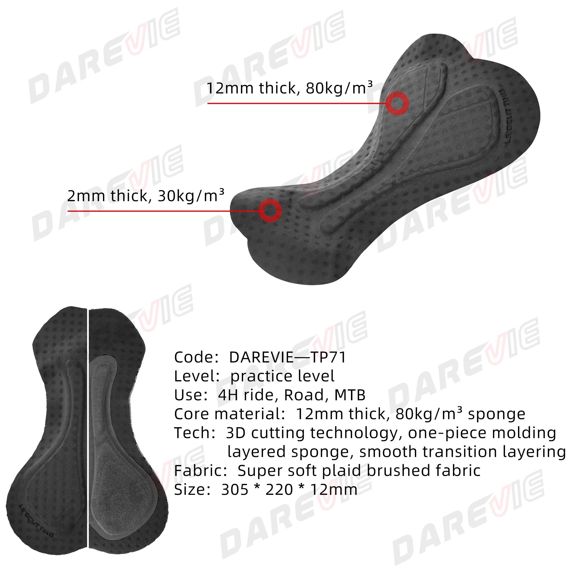 Cuissards de cyclisme DAREVIE pour hommes avec poches - Antidérapants, extensibles et à séchage rapide