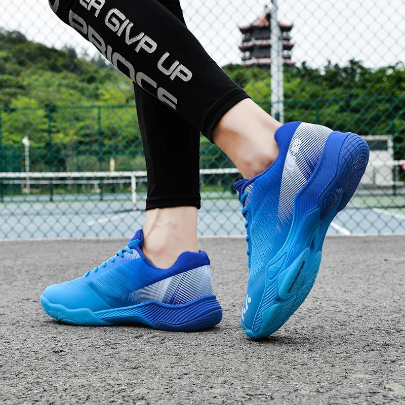 Chaussures de badminton pour hommes, baskets respirantes d'intérieur, chaussures de volley-ball d'ex