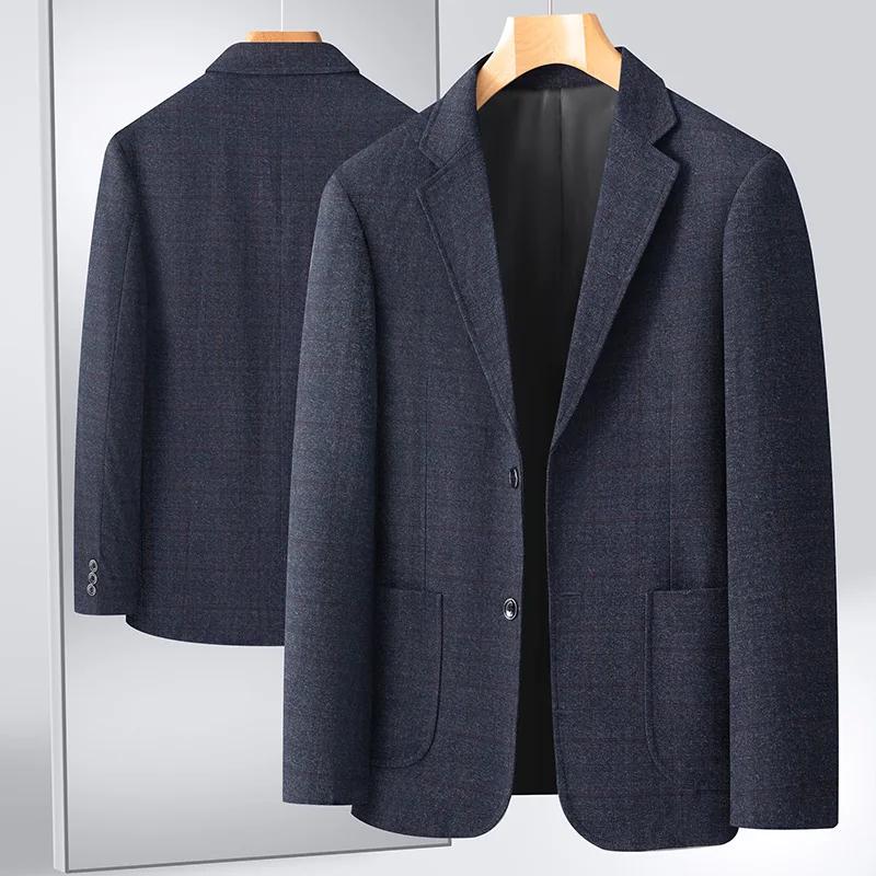 Blazer décontracté pour homme, coupe ample, 13 couleurs, veste de costume à carreaux toutes saisons 