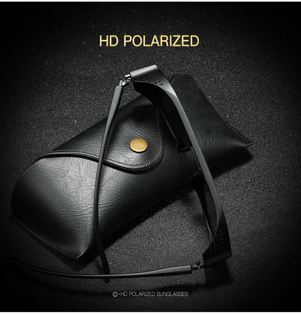 Nouvelles lunettes de soleil lunettes de conduite lunettes de soleil polarisées hommes femmes boîte 