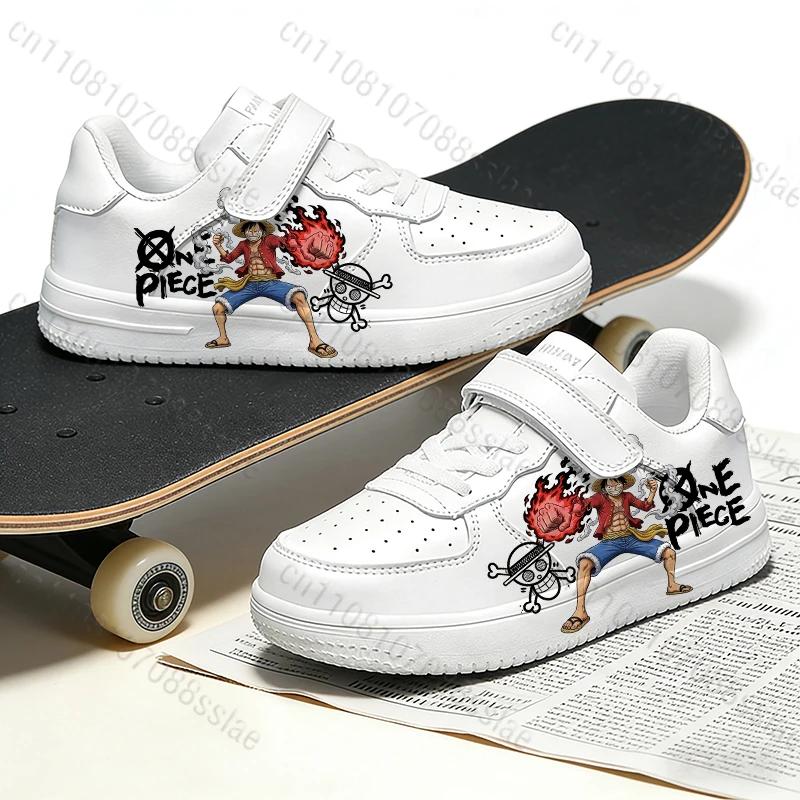 Baskets ONE PIECE Luffy à imprimé cool pour adolescents, étudiants, garçons, parents et enfants, lég