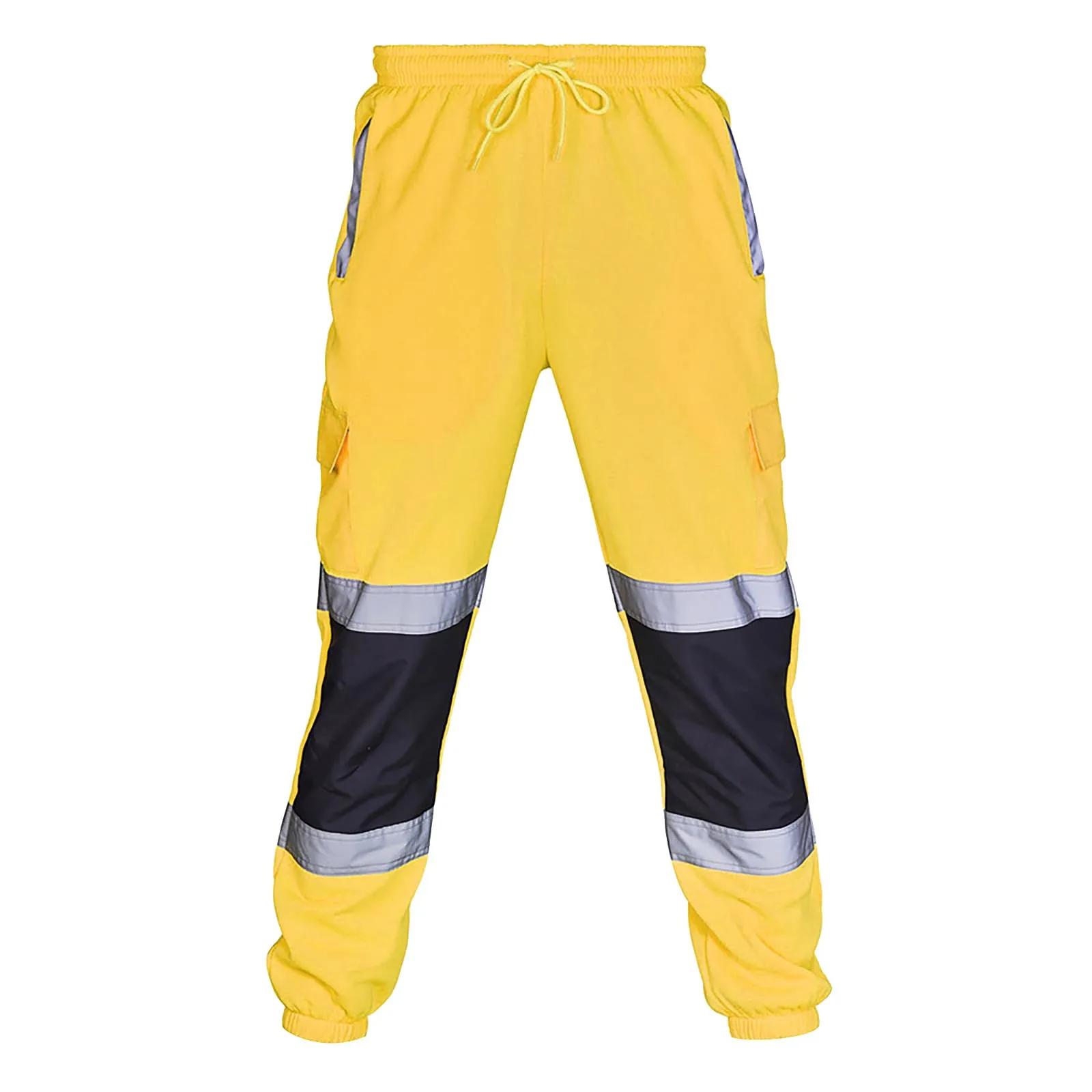 Nouveaux vêtements de travail de sécurité pour hommes pantalons décontractés travail sur route haute