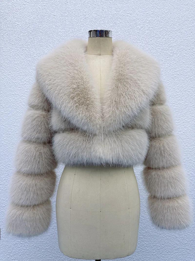 ZADORIN tendance fourrure haut nouveau recadrée fausse fourrure manteau femme vêtements fourrure fau