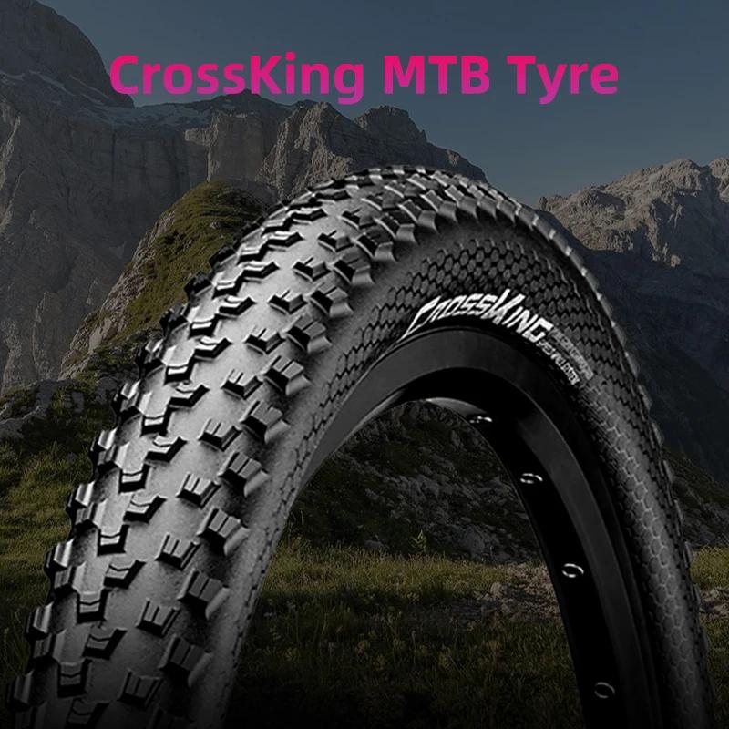 Pneu de vélo de montagne Continental Cross King 27.5 29 2.2 2.3 MTB en acier, 180TPI, système Shield