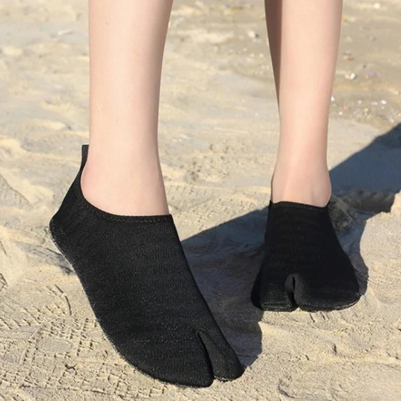 Chaussures de surf antidérapantes pour hommes et femmes, couleur unie, Style Couple, souples, pliabl