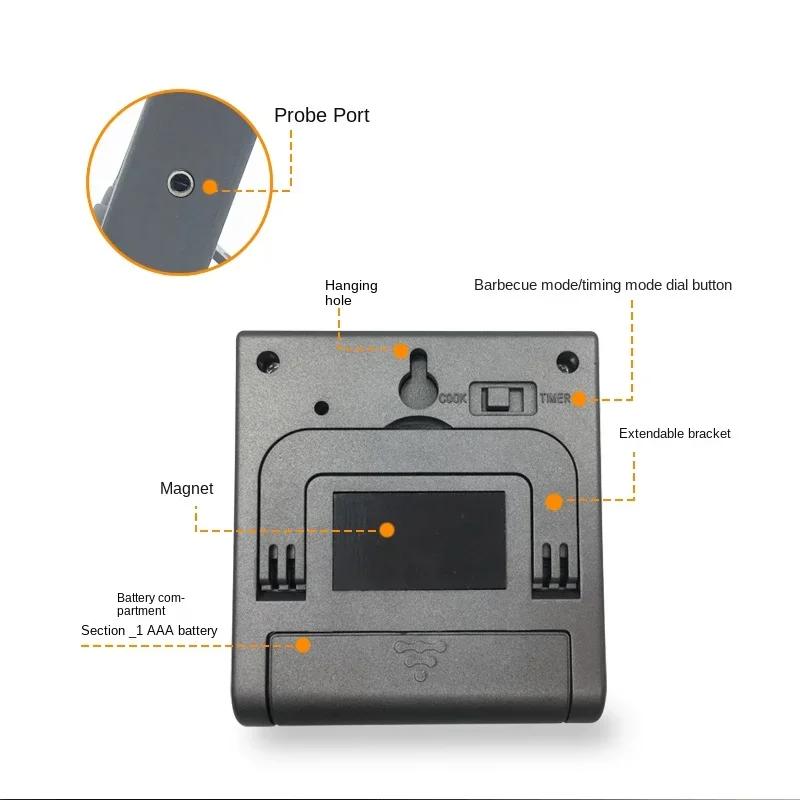 Tp700 numérique à distance sans fil alimentaire cuisine four thermomètre sonde pour barbecue gril fo