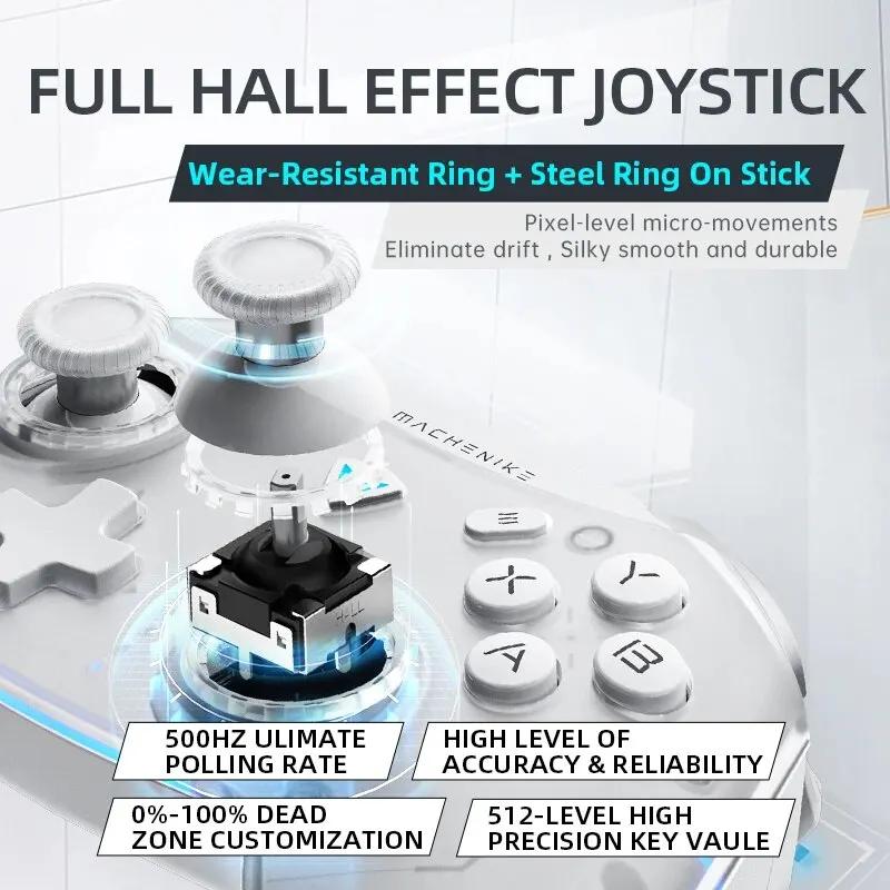 Manette de jeu sans fil Machenike, G5 Pro Elite, Hall Trigger Joystick, Mecha-Tactile, lèvent pour S