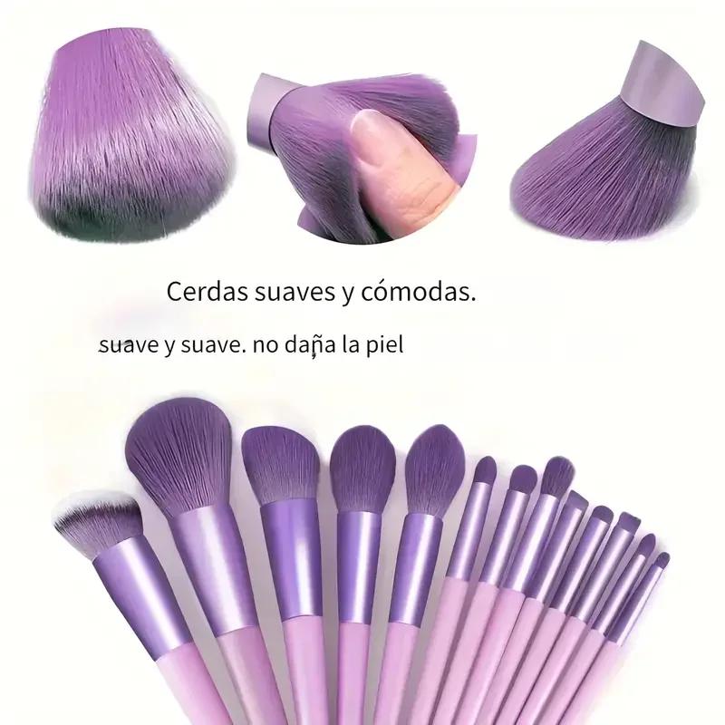 Professiona 13 pièces ensemble de pinceaux de maquillage fond de teint fard à paupières Blush poudre