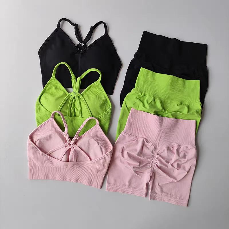 Ensemble yoga 2 pièces femme taille haute - Tenue d'entraînement complète pour fitness et sport
