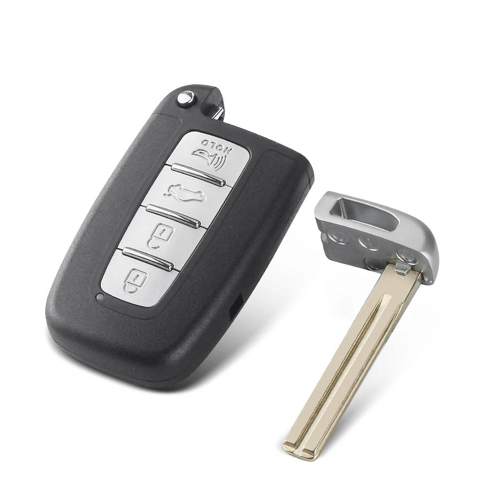 KEYYOU 2/3/4 boutons coque de clé télécommande de voiture intelligente pour Hyundai IX35 Sonata 8 El