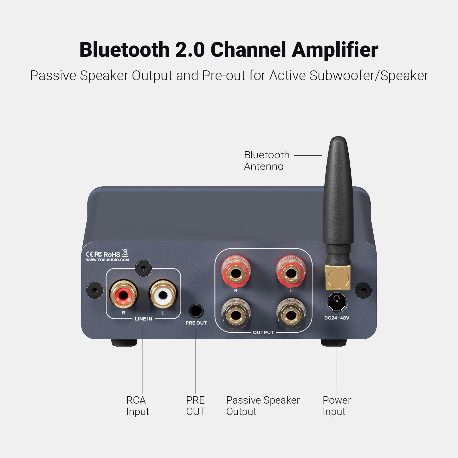 Fosi Audio BT20A Pro TPA3255 amplificateur de puissance sonore Bluetooth 300W x2 Mini HiFi stéréo cl