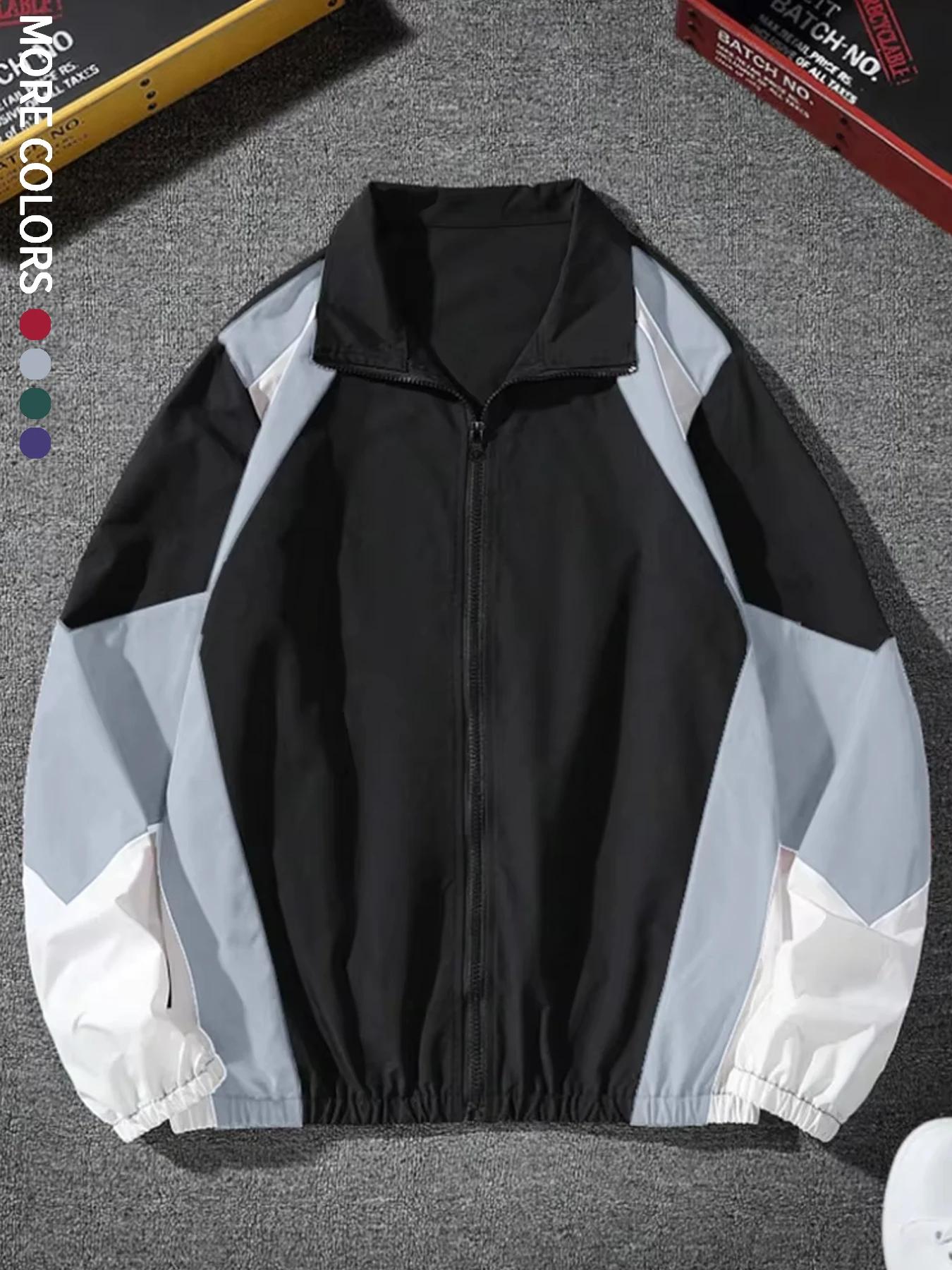 Veste colorée pour hommes, légère, décontractée, voyage, coupe-vent et résistante à l'usure, tissu d