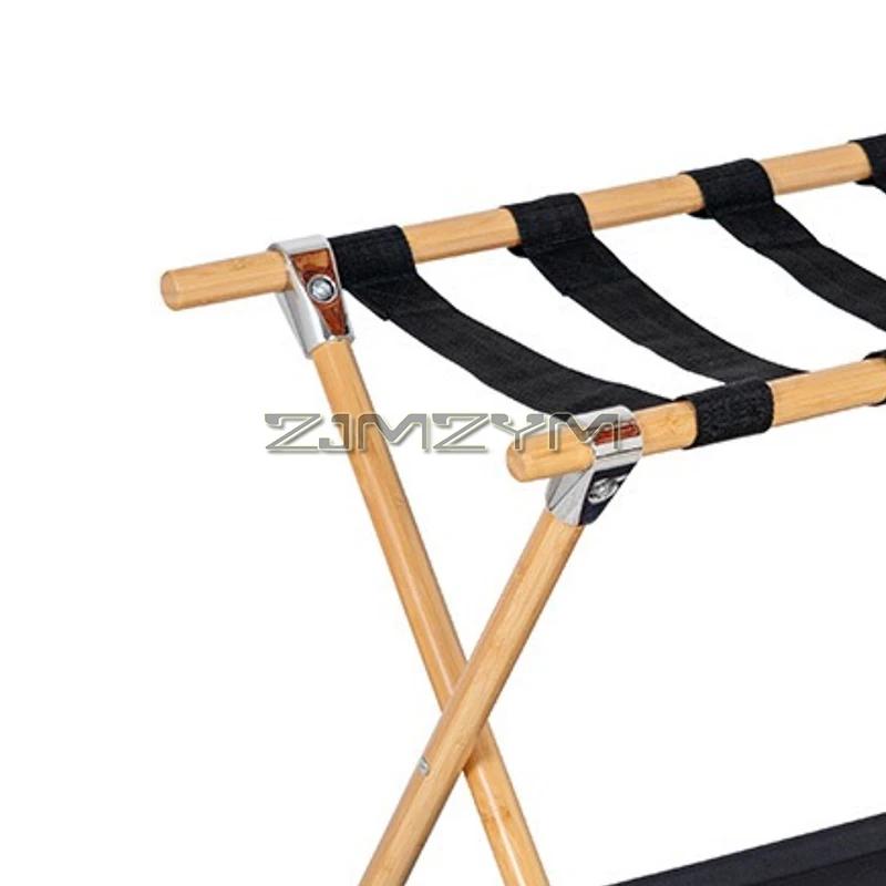 Porte-bagages pliant T1 avec étagère de rangement, support de valise, pour chambre d'amis, hôtel, ch