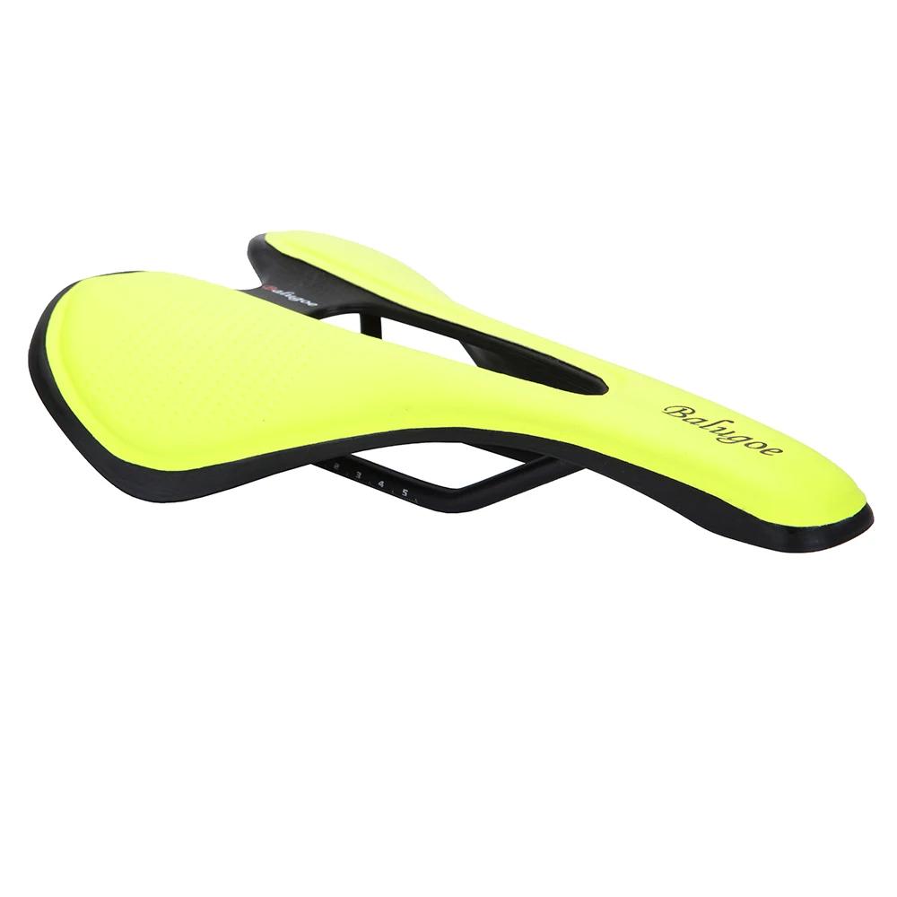 Selle de vélo vtt montagne route siège de vélo en cuir PU rempli de Gel coussin de cyclisme conforta