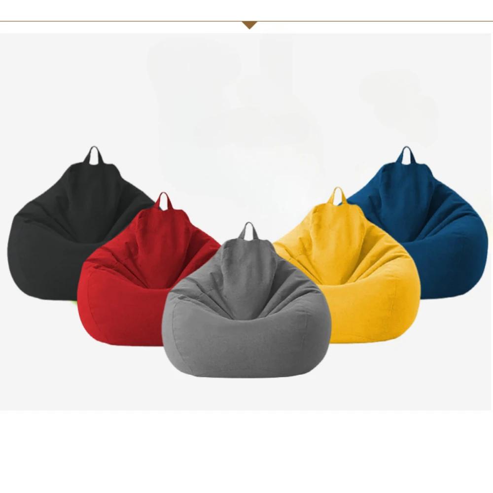 Canapés paresseux couvrent chaises sans remplissage adultes pouf chaise canapé salon chambre maison 