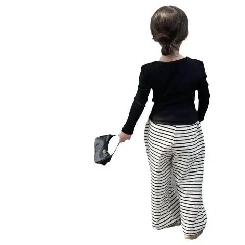 Enfants filles automne tenues infantile bébés filles faux deux pièces manches longues costumes décon
