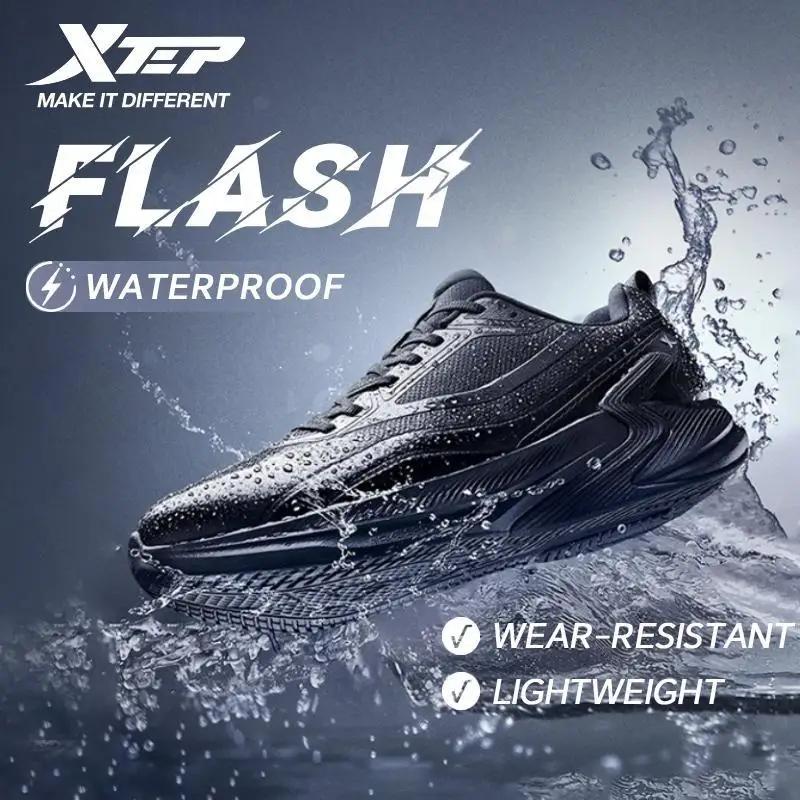 Xtep chaussures de course hommes 2025 hiver Flash antidérapant amorti imperméable léger confortable 