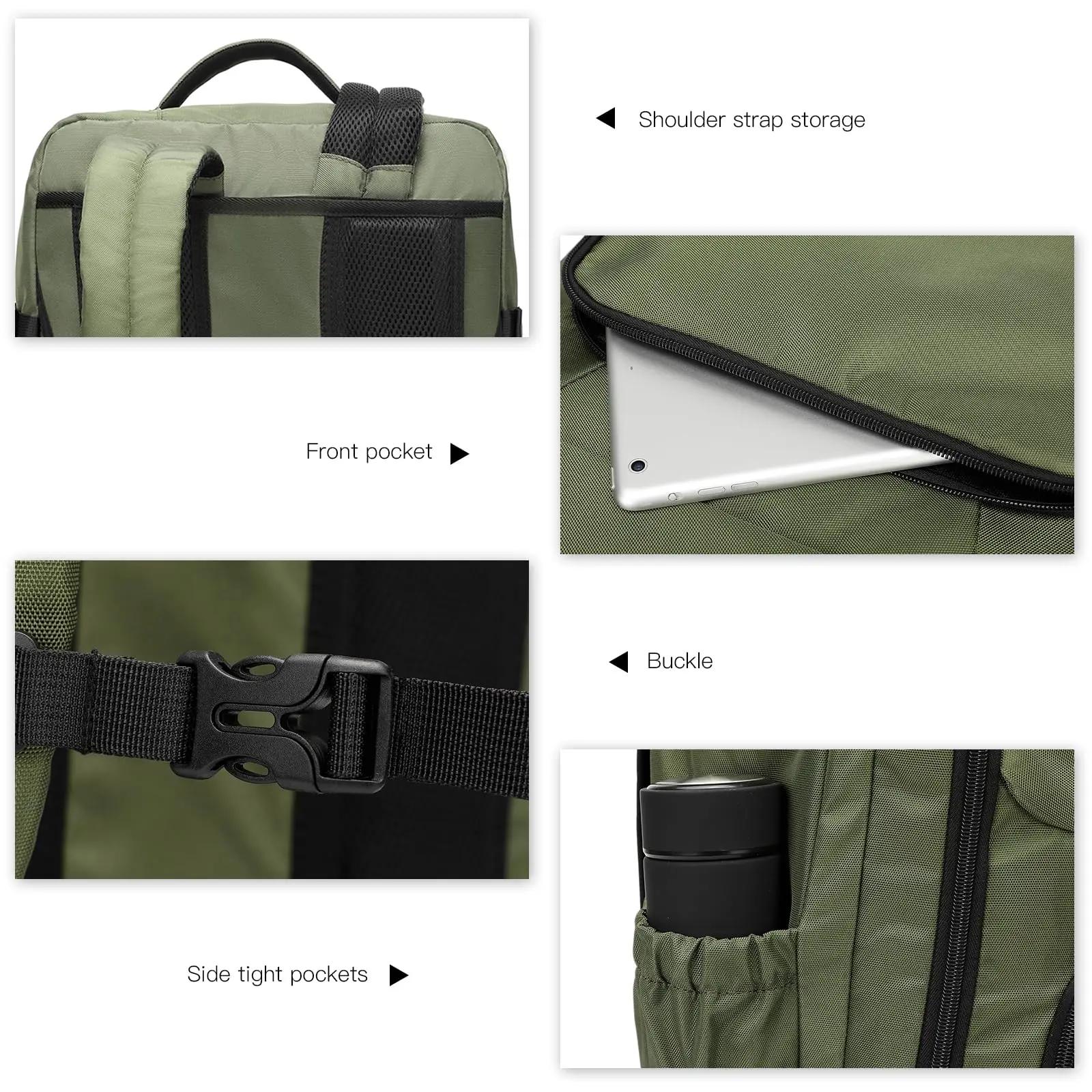 KONO Travel Backpack bagage à main |   Imperméable et résistant aux avions |   Protège-détons 38L | 