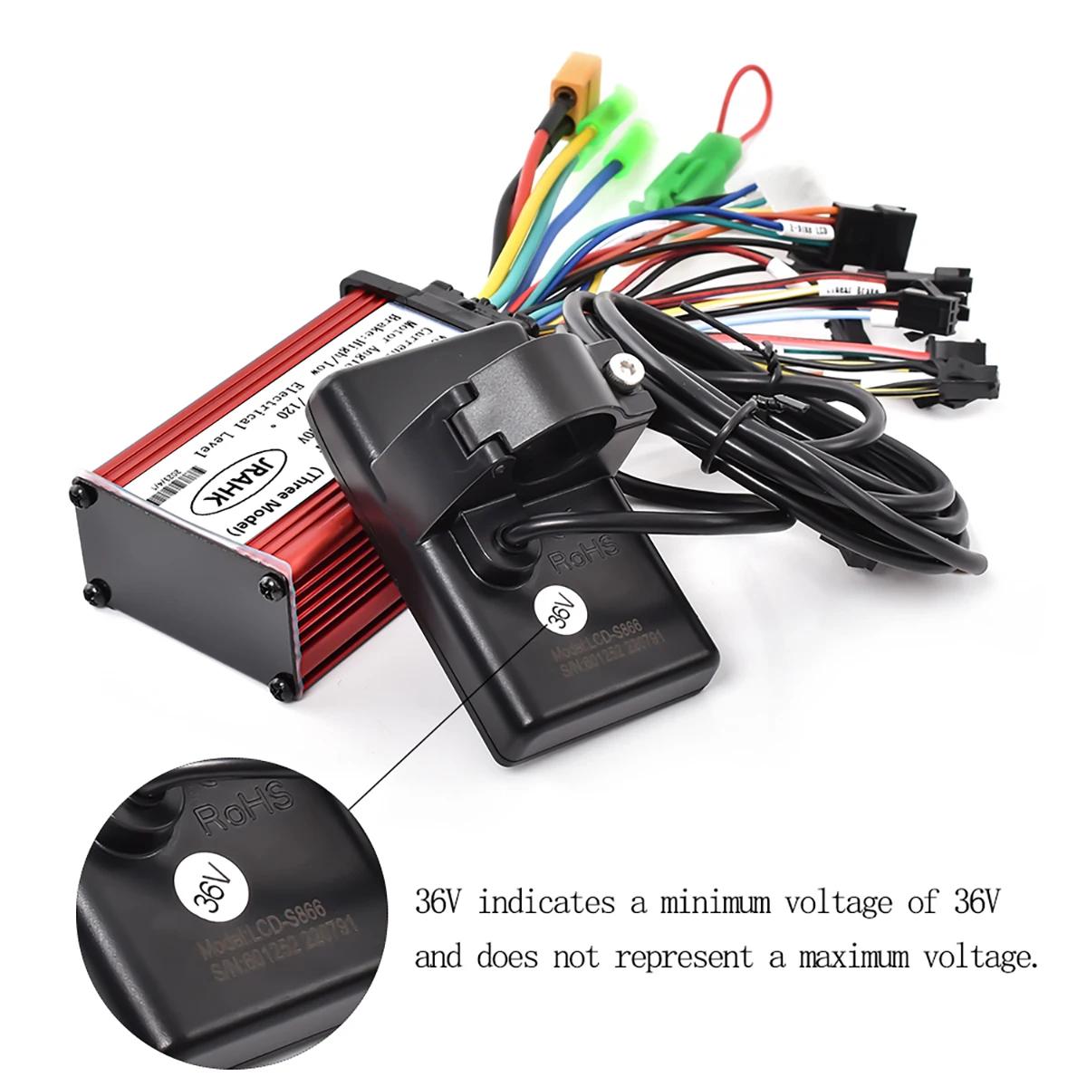 JRAHK 36V 350W S866 BLDC Kit de contrôleur contrôleur de vélo électrique 36V 7A-20A 48V 350W accélér