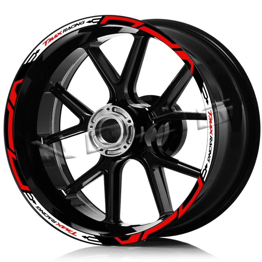 TMAX Casting-Autocollant étanche pour jante de roue de moto, bande à rayures pour moyeu de scooter, 