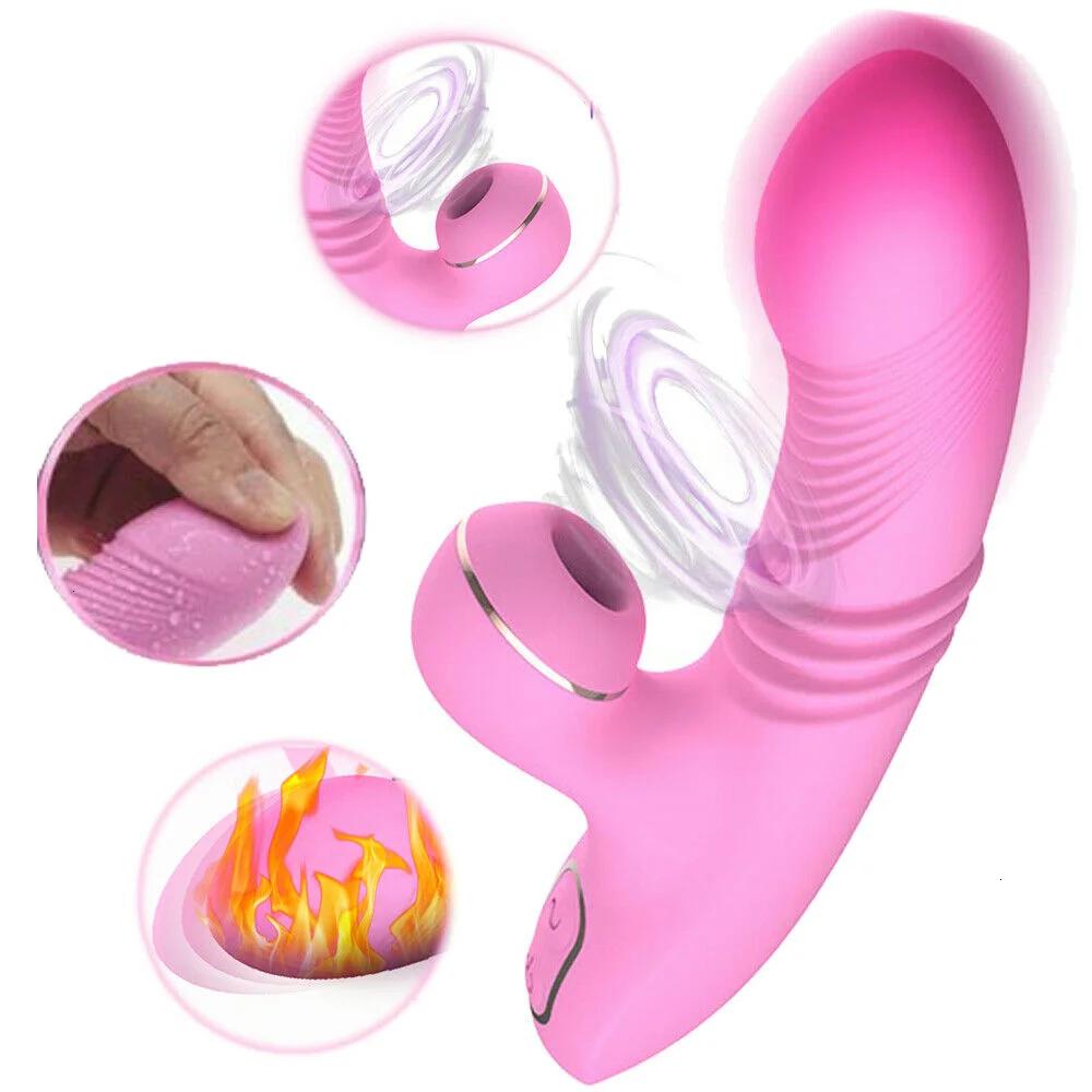 Dibe-Godemiché à Succion de Clitoris pour Femme, Jouet Sexuel Vibrant à 7 Fréquences, Chauffant le P