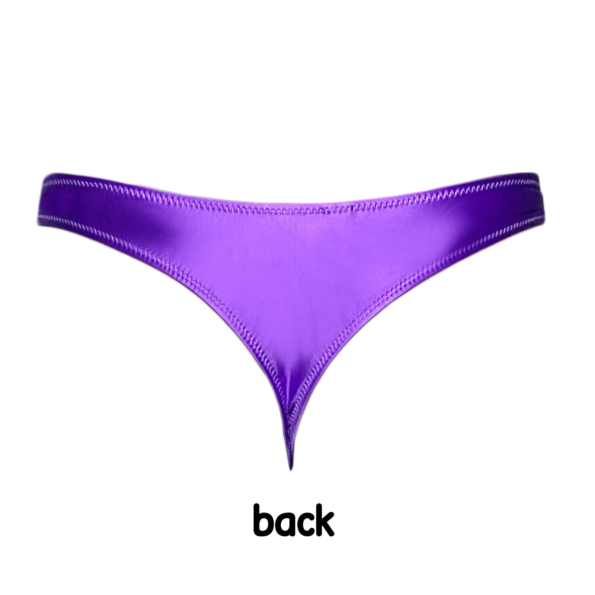 XClocKNYoung Strings pour hommes en satin brillant, taille basse, taille large, sous-vêtements brill
