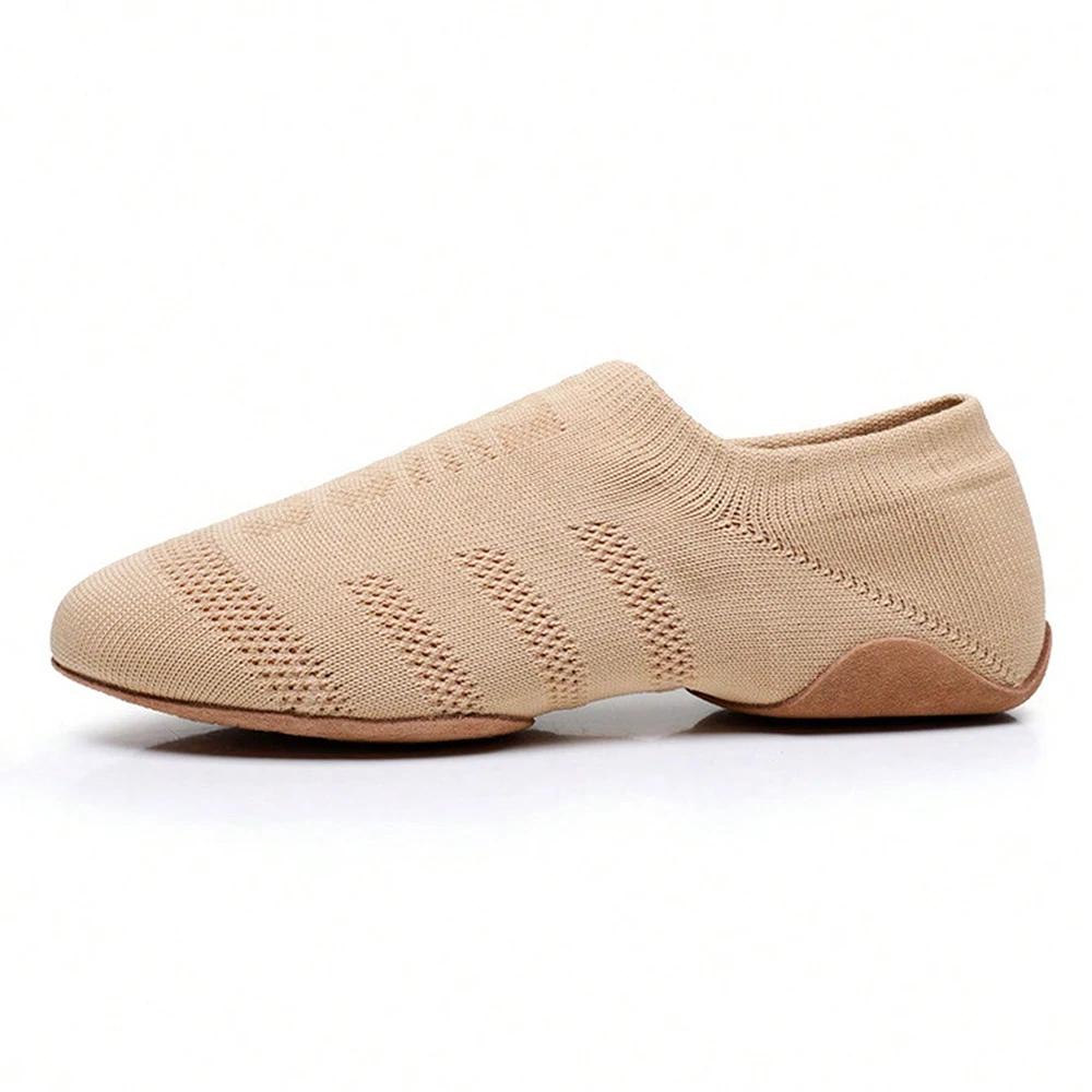 Chaussures danse ballet femme - Pantoufles fond plat souples pour yoga et entraînement intérieur