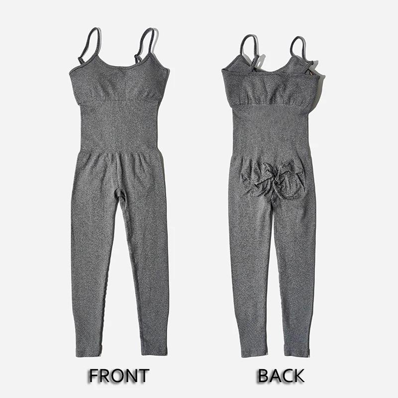 Ensemble survêtement yoga femme sans coutures - Combinaison fitness confortable et élégante