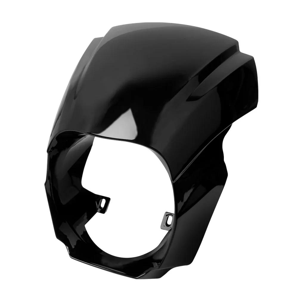 Masque de Carénage Noir Brcorporelle pour Lumière de Sauna Avant de Moto, pour Harley Softail instou