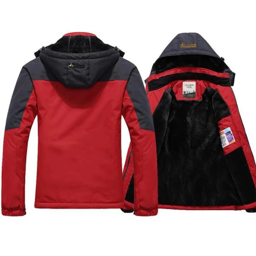 Parka coupe-vent pour hommes, manteaux de fourrure coupe-vent épais et chauds, style militaire à cap