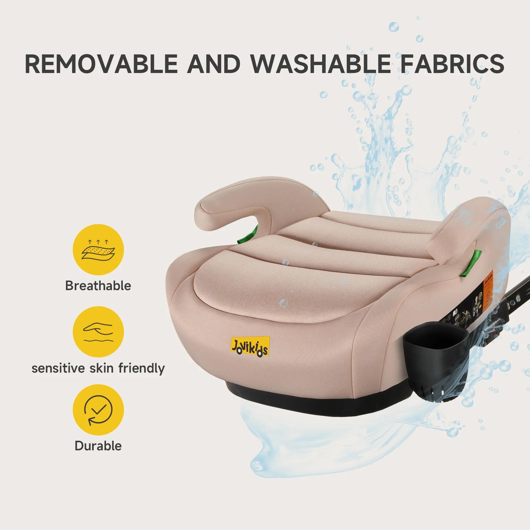 Siège rehausseur portable Jovikids OHHO+ avec porte-gobelet, pour siège auto de voyage pour enfants,