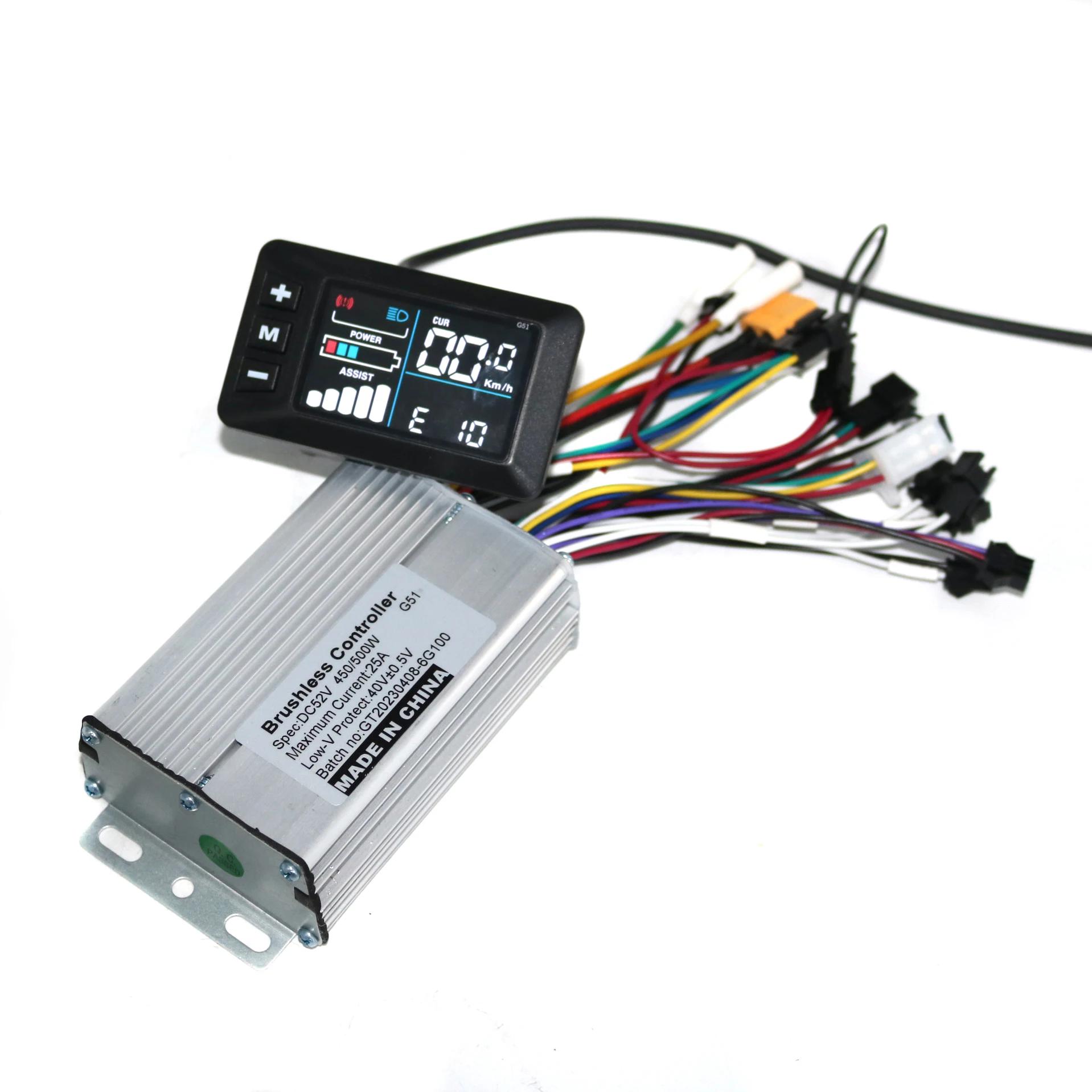 Contrôleur moteur électrique GREENSmen Six Mosfet LCD G51 36V-60V 500W BLDC pour vélo électrique