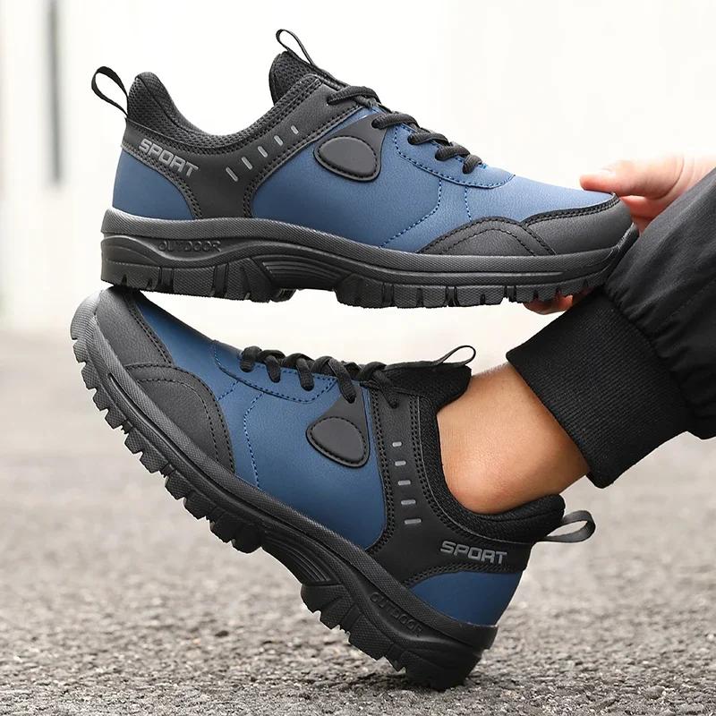 Chaussures de marche de Camping en plein air pour hommes, baskets classiques imperméables et résista