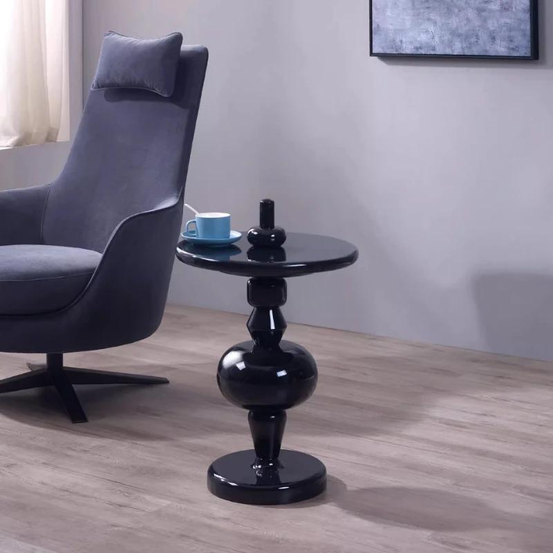 ‌ Table d'appoint scandinave, bureau de vie d'accent coloré, armoire de chevet créative, table d'app
