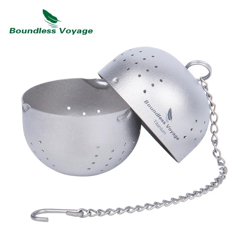 Infuseur à thé en titane, Voyage sans limite, filtre à thé, boule de thé, infuseur pour thé en vrac,