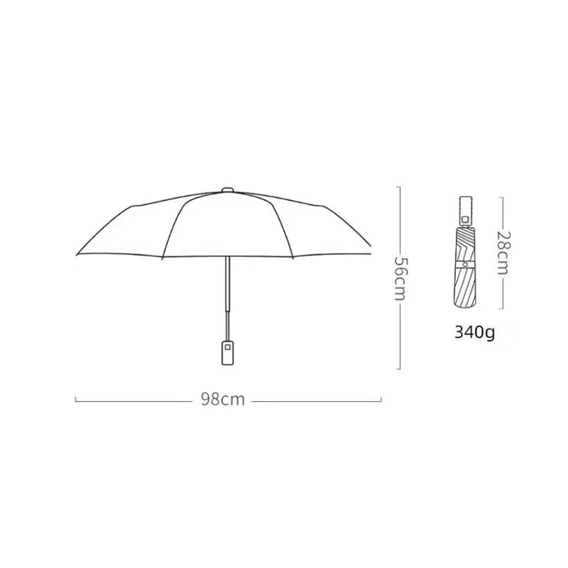 Parapluie de pluie automatique résistant au vent 3 pliable ensoleillé pluvieux imperméable UV Paraso