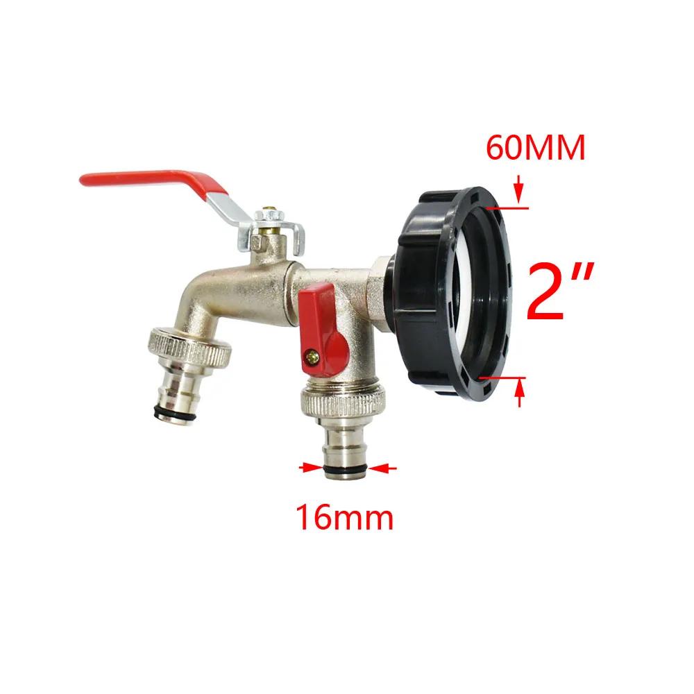 Adaptateur de robinet de réservoir IBC Durable, filetage grossier S60 * 6 vers connecteur d'eau 1/2 