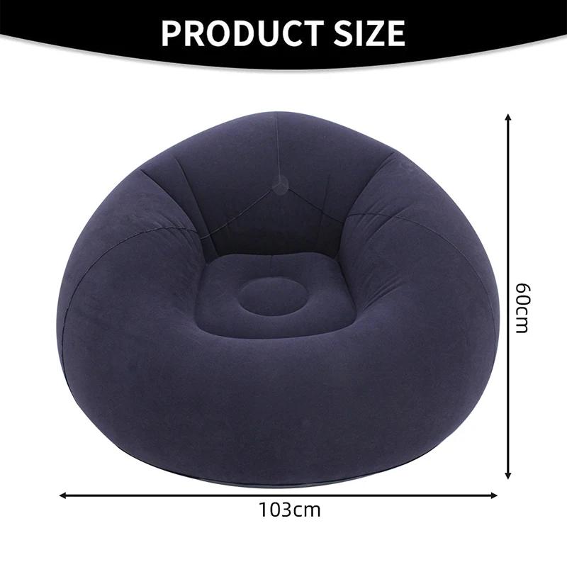 Chaises gonflables en forme de pouf, portables, 9 couleurs, canapé paresseux pour salon, Camping en 