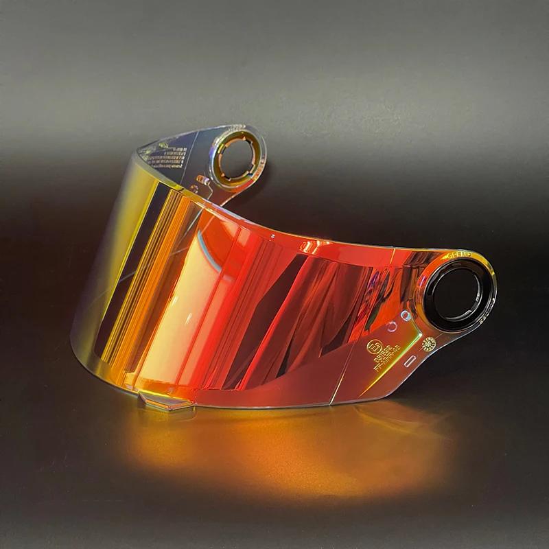 Visière de casque de moto intégrale, lentille multicolore, adaptée pour LS2, FF358, FF396, FF392