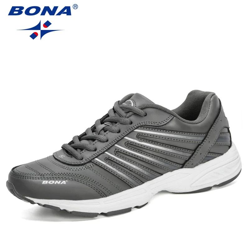 BONA 2023 Nouveaux créateurs homme Chaussures d'athlétisme confortables Chaussures de sport de plein